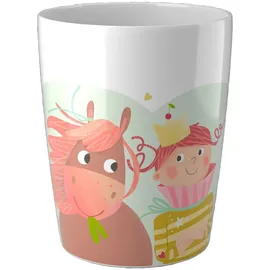 HABA 2012443004 - Becher Prinzessin & Pferd 1, Melamin, Höhe: 9 cm