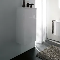 burgbad Sinea 1.0 halbhoher Schrank | 1 Tür##Türanschlag Rechts Weiß Hochglanz L1 MHS484E-PN243
