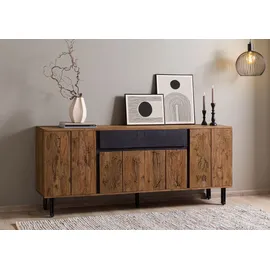 Massivmoebel24 Sideboard Sheesham 185x40x77 natur unbehandelt LICHTENBERG #116