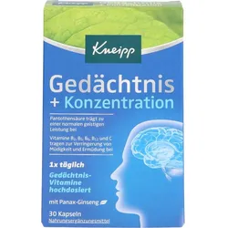KNEIPP Gedächtnis+Konzentration Kapseln 30 St.