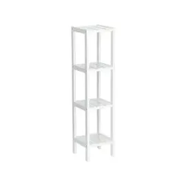 Zeller Standregal mit 4 Ablagen MDF 22 cm x 22 cm x 92 cm Weiß