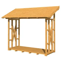 Skan Holz Holzunterstand Paul 2 naturbelassen