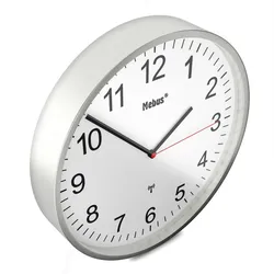 Mebus 19411 Wanduhr Mechanische Wanduhr Rund Weiß