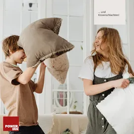 POWER INN Kissenbezug 40 x 60 cm Weiss