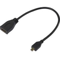 SpeaKa Professional HDMI Adapter [1x HDMI-Stecker D Micro - 1x HDMI-Buchse] Schwarz vergo