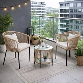 Estexo Balkonset 2-tlg. Beige