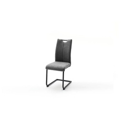 MCA furniture Freischwinger 4er Set Schwingstuhl Adana grau