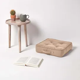 Homescapes Sitzkissen Rajput beige 40/40/8 cm