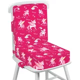 Wooshwa Sitzerhöhung Stuhl für Den Tisch - Waschbar Sitzerhöhung Stühle mit verstellbaren Sicherheitsgurten (Einhorn)