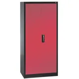 OTTO Office Stahlschrank mit Flügeltüren 93 x 195 cm rot, 93x195x40 cm