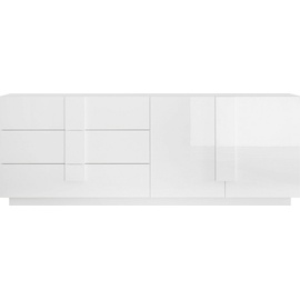 INOSIGN Sideboard »Jupiter«, Breite 241 cm mit 3 Schubkästen, weiß