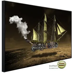 papermoon Infrarotheizung »EcoHeat - Steampunk Segelschiff«, Matt-Effekt - bunt