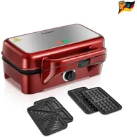 Waffeleisen 3 in 1 Sandwichmaker 1200W 5-Gang Temperaturre