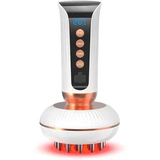 Zrwuldu Neuropathie Fußmassagegerät, 20 Gänge Gua Vibrastone, Geschenk Vatertag, Fussmassagegerät mit EMS Infrarot und Vibration, Körper Massagegerät für Fasziitis und Schmerzlinderung