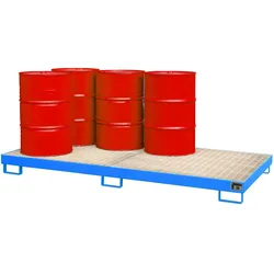 Auffangwanne 8 lackiert RAL5012 Lichtblau Umwelt Lagertechnik