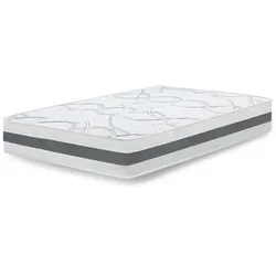 THE WHITE STONE Doppelmatratze King Size 180x210 Carbon Premium Quality, Antibakteriell, Anti-Milben, Anti-Allergie.| Höhe 25 cm | Made in Italy