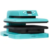 loklik Auto Heat Press Transferpresse 38 x 38 cm Türkis