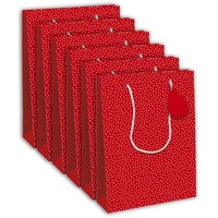 Clairefontaine 6x Geschenktasche L 26,5x14x33 cm, Excellia, Herze -