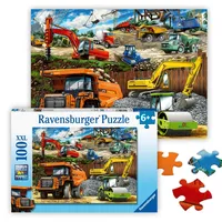 Ravensburger Kinderpuzzle 100 XXL Teile - Fahrzeuge auf der Baustelle