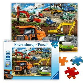 Ravensburger Kinderpuzzle 100 XXL Teile - Fahrzeuge auf der Baustelle