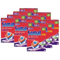Somat All in 1 Extra Spülmaschinen Tabs (11x54 Tabs), Geschirrspül Tabs für strahlende Sauberkeit auch bei niedrigen Temperaturen, bekämpfen selbst verkrustete Rückstände