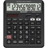 Sharp EL-CC12GP Taschenrechner schwarz
