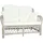 vidaXL 2-Sitzer-Sofa Grau Rattan