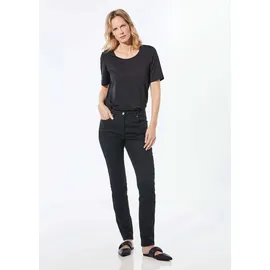 GOLDNER Kurzgröße: Lange Freizeithose BELLA mit Formbund in schwarz | Gr.: 23