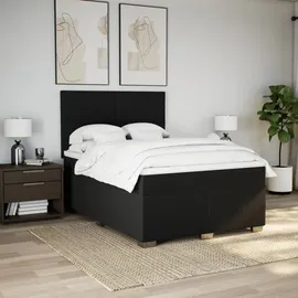vidaXL Boxspringbett 140 x 200 cm Schwarz