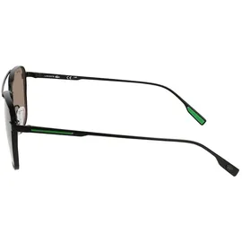 Lacoste L261s Unisex-Sonnenbrille Vollrand Pilot Metall-Gestell, schwarz