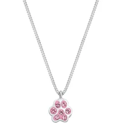 Elli Kinder Pfote Tier Kristalle 925 Silber Ketten   Damen 