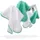 Nuke Guys Mikrofaser Waffeltuch Mint/Weiß 4 St. 35x35 cm