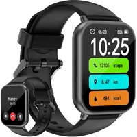 HUAKUA Smartwatch für Damen und Herren,1.69 Zoll HD-Touch Screen Fitnessuhr mit SpO2-Überwachung Pulsuhr Schlafmonitor Schrittzähler Uhr Multi Trainingsmodi für Android iOS