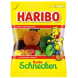 HARIBO Bunte Schnecken Fruchtgummi 160,0 g