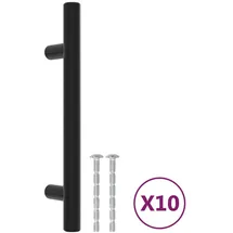 vidaXL Möbelgriff 10 Stk. 96 mm Schwarz