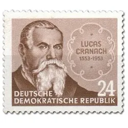 Briefmarke 400. Todestag von Lucas Cranach dem Älteren, Michel-Nr. 384, postfrisch