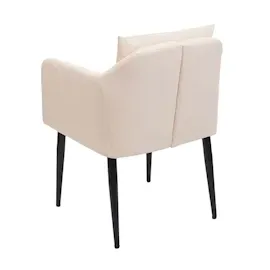 Mendler Esszimmerstuhl HWC-H93, Küchenstuhl Lehnstuhl Stuhl Kunstleder creme-beige