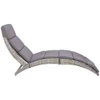 vidaXL Sonnenliege 159 x 57 x 76 cm Grau