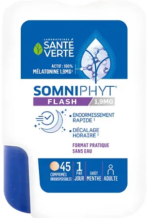 Santé Verte Somniphyt Flash 1,9mg 45 Schmelztabletten