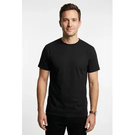 FRUIT OF THE LOOM FRUIT OF THE LOOM, Herren, Gr. S (44/46), schwarz (schwarz, schwarz, schwarz), Single Jersey, Obermaterial: 100% Baumwolle, Basic, schmal, Rundhals, ohne Bündchen, Shirts T-Shirt, mit Rundhalsausschnitt