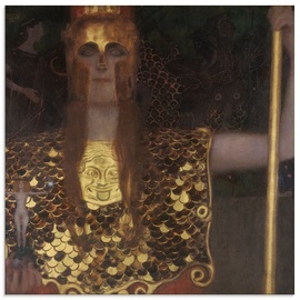 Artland Glasbild »Pallas Athene. 1898«, klassische Fantasie, (1 St.), goldfarben