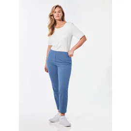 GOLDNER Caprihose 7/8-Stretchhose Blau 64