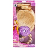 Disney Store Offizielle Kinderperücke Rapunzels Zopf, Rapunzel – Neu verföhnt, Kostüm, echt aussehender goldener Zopf mit schimmernden Highlights und floralen Applikationen, Einheitsgröße