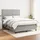 vidaXL Boxspringbett 140 x 200 cm Hellgrau