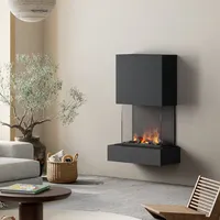 muenkel design Como [Elektrokamin Opti-myst]: Nero (Schiefer schwarz) - Schwarz