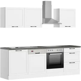 kochstation Küchenzeile KS-Lani 240 cm weiß