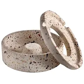 APS TERRAZZO Aschenbecher weiß, 1 St.