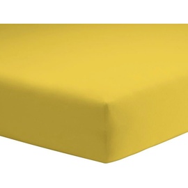 SCHLAFGUT Basic Mako-Jersey 140 x 200 - 160 x 200 cm gelb
