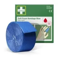 CEDERROTH Soft Foam Bandage selbsthaftend elastisch,blau Rl.6cmx4,5m