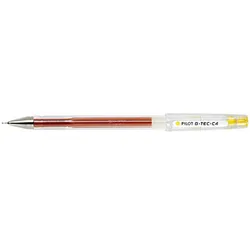 PILOT G-Tec C4 0.4 Gelschreiber transparent 0,4 mm, Schreibfarbe: gelb, 1 St.